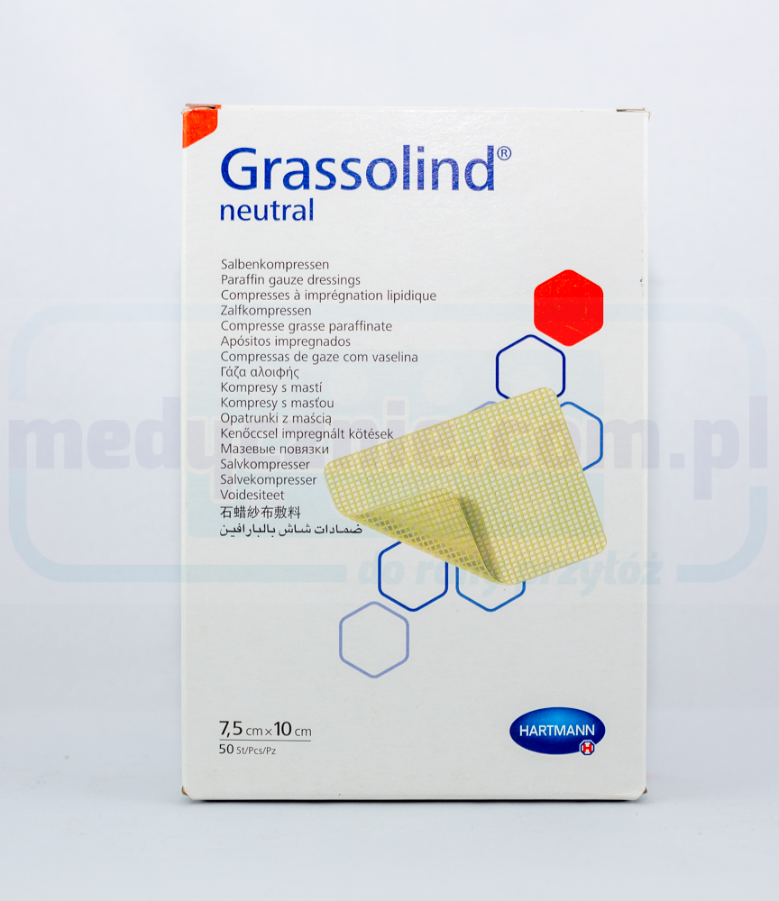 Grassolind 7.5*10cm Brandwunde Verband 1pc